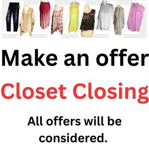 JUST IN TIME FOR THE HOLIDAYS. Closet Closing Sale